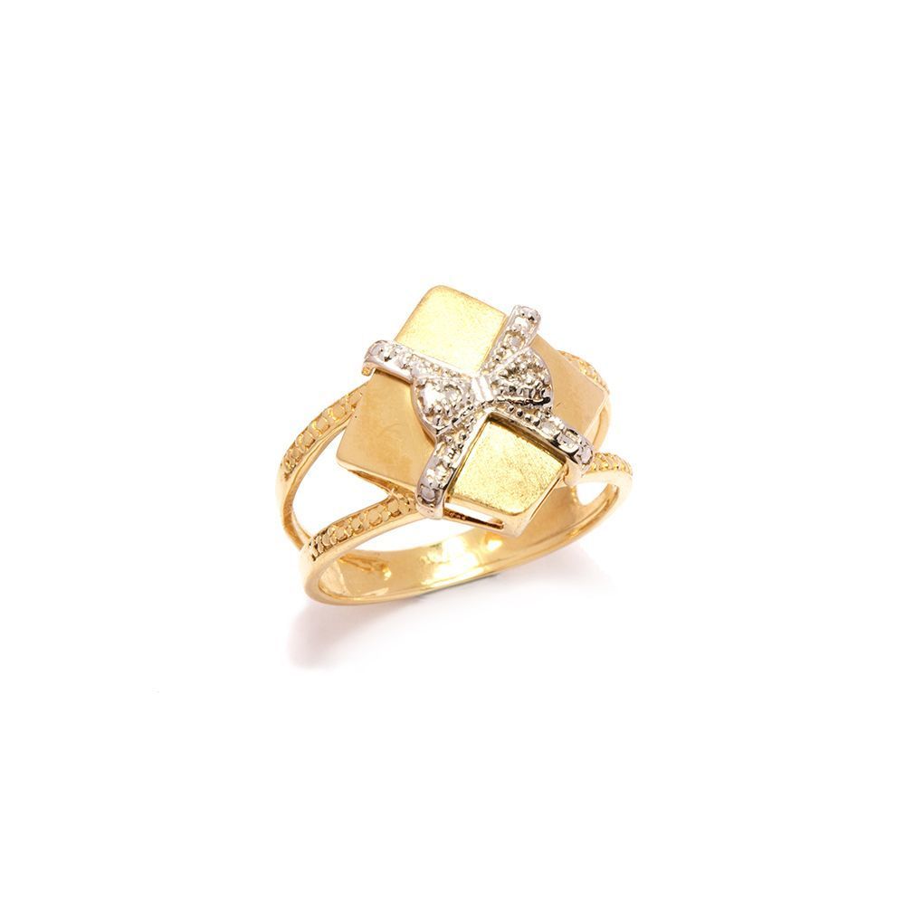 Anel La�o em Ouro 18 Kilates - 20508
